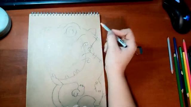 Как нарисовать Art рисунок/Монстрик/Рисунок карандашом! смотреть онлайн