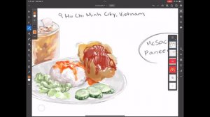 【Speedpaint】Watch me speed run painting burgers for a final | Photoshop Ipad Speedpaint