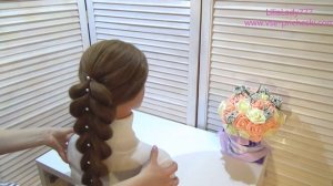 Французские Косы. French braids. 2 Французские Косы На Резинках. Очень Легкие Прически!