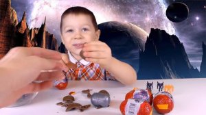 ТРАНСФОРМЕРЫ в Шоколадных Яйцах. Распаковываем Роботов из Киндеров