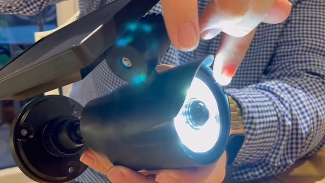 Handy Brite Solar LED Spotlight - Solar Powered Motion-Activated LED Security Light