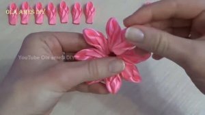 В Них Можно Влюбиться ? КРАСИВЫЕ ЦВЕТЫ из ЛЕНТ - ЛЕГКО? DIY Ribbon Flowers/ Flores de Fita/ Ola ame