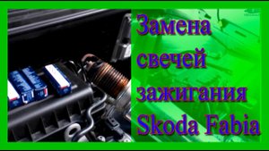 Замена свечей зажигания на Шкода Фабия / Replacement of spark plugs Skoda Fabia