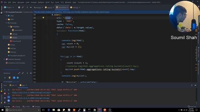 Auto Complete or Suggestion system using Elastic Search | frontend and backend in python Flask