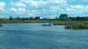 Болотоход лодочный 9 л.с. обкатка мотора.