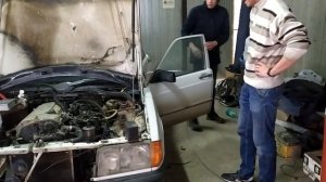 Мерседес 190 w201. Замена двигателя на  м111. Свап.