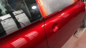 Кенди Красный покраска мини купера, 2 раз покрашена Лаком