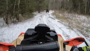 Cf Moto против BRP XMR, первый снег,замёрзший пруд! #квадроцикл #покатушка #brp