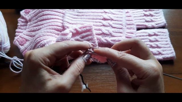 вязаный костюмчик для новорожденного ребёнка узор - ЛАПША -