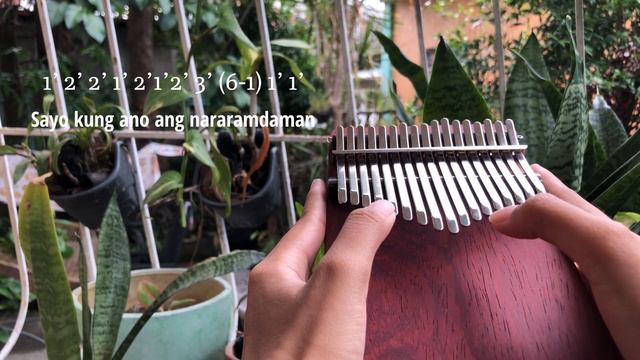 Hindi ko kaya by Zack Tabudlo Kalimba Cover with Easy Tabs смотреть онлайн
