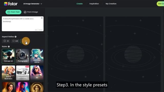 How to Generate Line Drawings with Fotor AI Generator