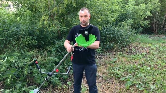 Новый аккумуляторный бесщеточный триммер RedVerg RD-BC36V/BL смотреть онлайн