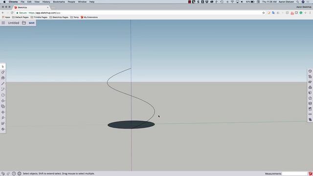 SketchUp Skill Builder: Modeling a Screw, Part 1