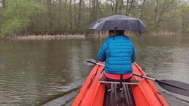 Дождливая прогулка на катабайде с мотором.