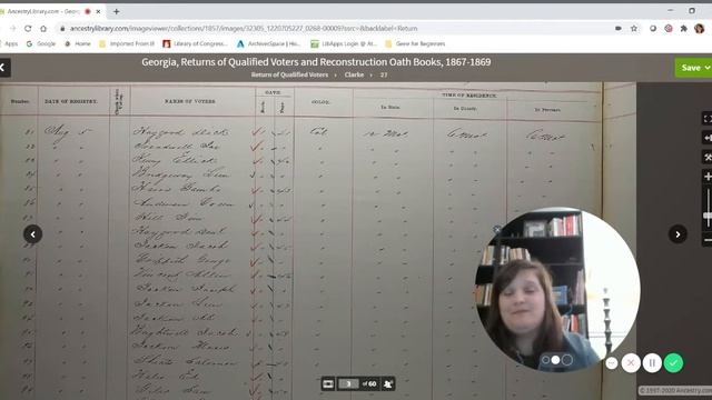 Researching 1867, Georgia, Qualified Voters and Oath Books смотреть онлайн