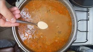 Рецепт - Каша с мясом, бобовыми и крупами
