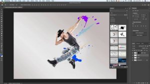 Make a paint splatter effect with custom brushes in Photoshop