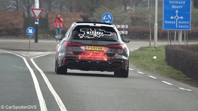 930HP Audi RS6 C8 Urban with Akrapovic Exhaust - Revs, LOUD Accelerations, Crackles!