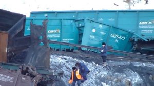 Страшная РЖД авария в Сибири со смертельным исходом.mp4