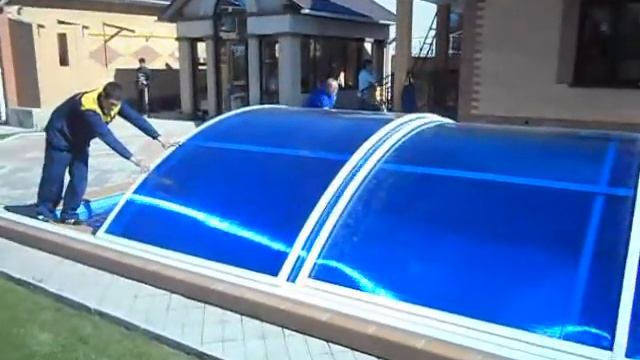 Навес на бассейн смотреть онлайн