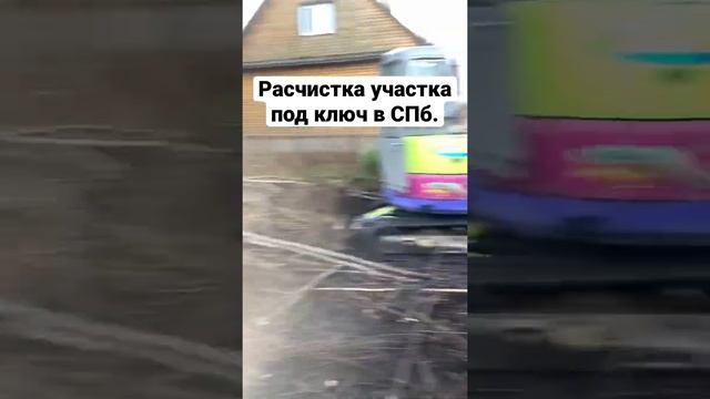 Расчистка участка СПб / мини экскаватор #дренаж #дача #строительство #дачныйвлог spbgaleon.ru смотреть онлайн