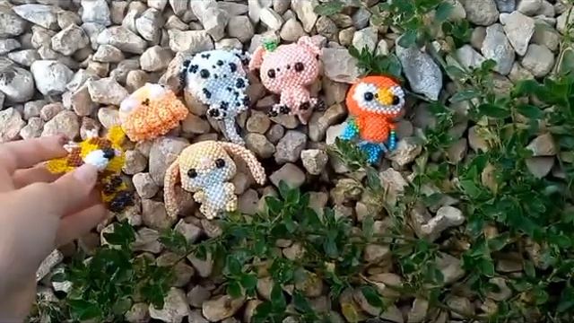 Обзор на мои амигуруми из бисера, 1часть