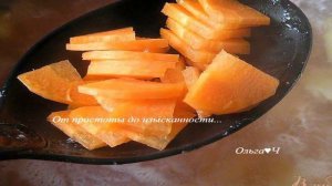 Картофельный суп с кальмаром