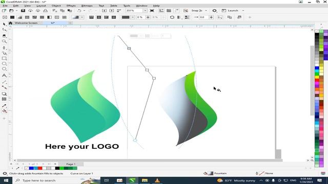 Corel Draw 2021 How to create Style LOGOs #12 смотреть онлайн