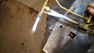 Керосинорез. Oxy-gasoline cutting torch