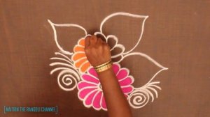 Very Simple Rangoli design for daily purpose