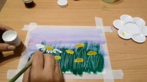 Юлия Кадомцева руководитель кружка прикладного творчества «Твое хобби» МК по рисованию ромашек