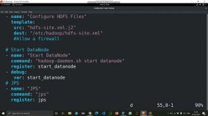 Hadoop cluster setup using Ansible Task-11.1