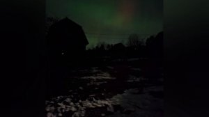 Северное сияние в Ленинградской области. В ночь на 4 го марта. #нескучныедачники #северноесияние