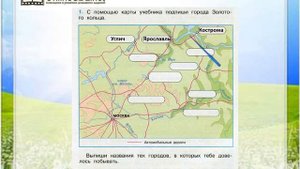 Задание 1 Золотое кольцо России - Окружающий мир 3 класс (Плешаков А.А.) 2 часть