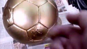 Как покрасить мяч (в золотой цвет) Тюнинг мяча в золотой цвет!