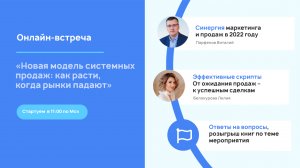 Новая модель системных продаж_ как расти, когда рынки падают - Виталий Парфенов и Лилия Белокурова