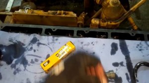 CAT C9. Замена толкателей .