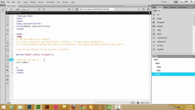 PHP Sreversite tutorial 5 function contact смотреть онлайн