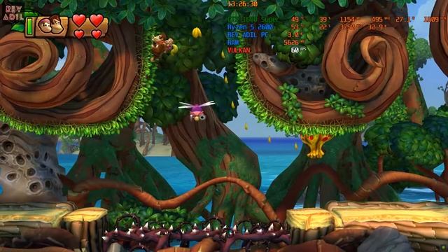 CEMU Donkey Kong Country Tropical Freeze PC Gameplay | Full Playable | WiiU Emulator | 2021 | 1080p