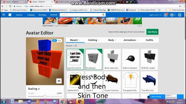 How to change your Body Color in ROBLOX смотреть онлайн
