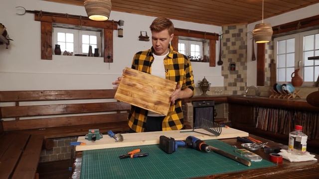 Подставка для бокалов из граблей | DIY | Своими руками смотреть онлайн