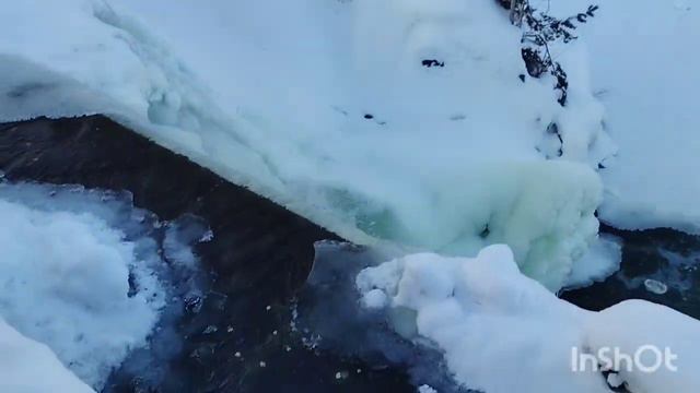 Карпысакский водопад 3 февраля 2024 года