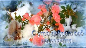С Добрым Зимним Утром! Красивое поздравление с Добрым Утром и Хорошим Днем!