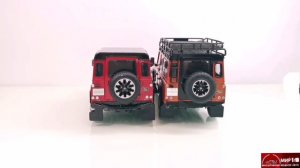 Land Rover Defender 110 Almost Real vs Defender 90 V8 Works LCD models