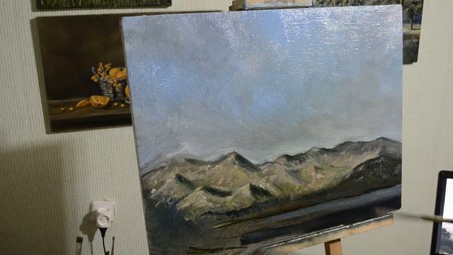 Art tutorial. Painting a View of Slano. Урок живописи, пишем вид Слано (Хорватия). смотреть онлайн