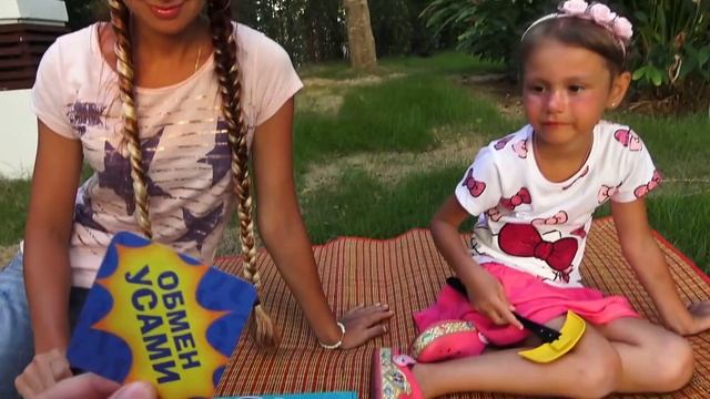 Играем в Шлеп Усы веселый челлендж / И при чем здесь Привет Сосед? Nika Star смотреть онлайн