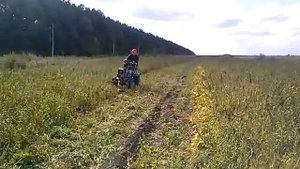 мотоблок нева с роторной косилкой