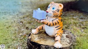 ТИГР из ЦЕМЕНТА своими руками. Поделки из цемента.