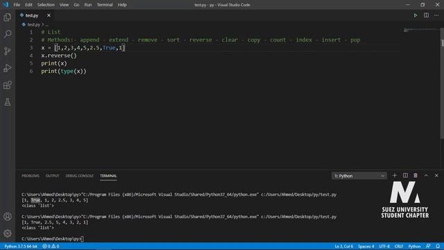 13 - python - List & methods list