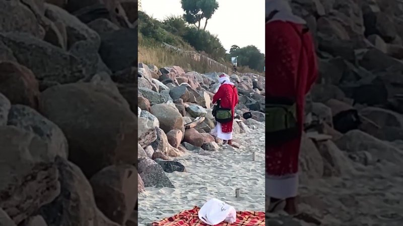 Новый год летом,коп,море